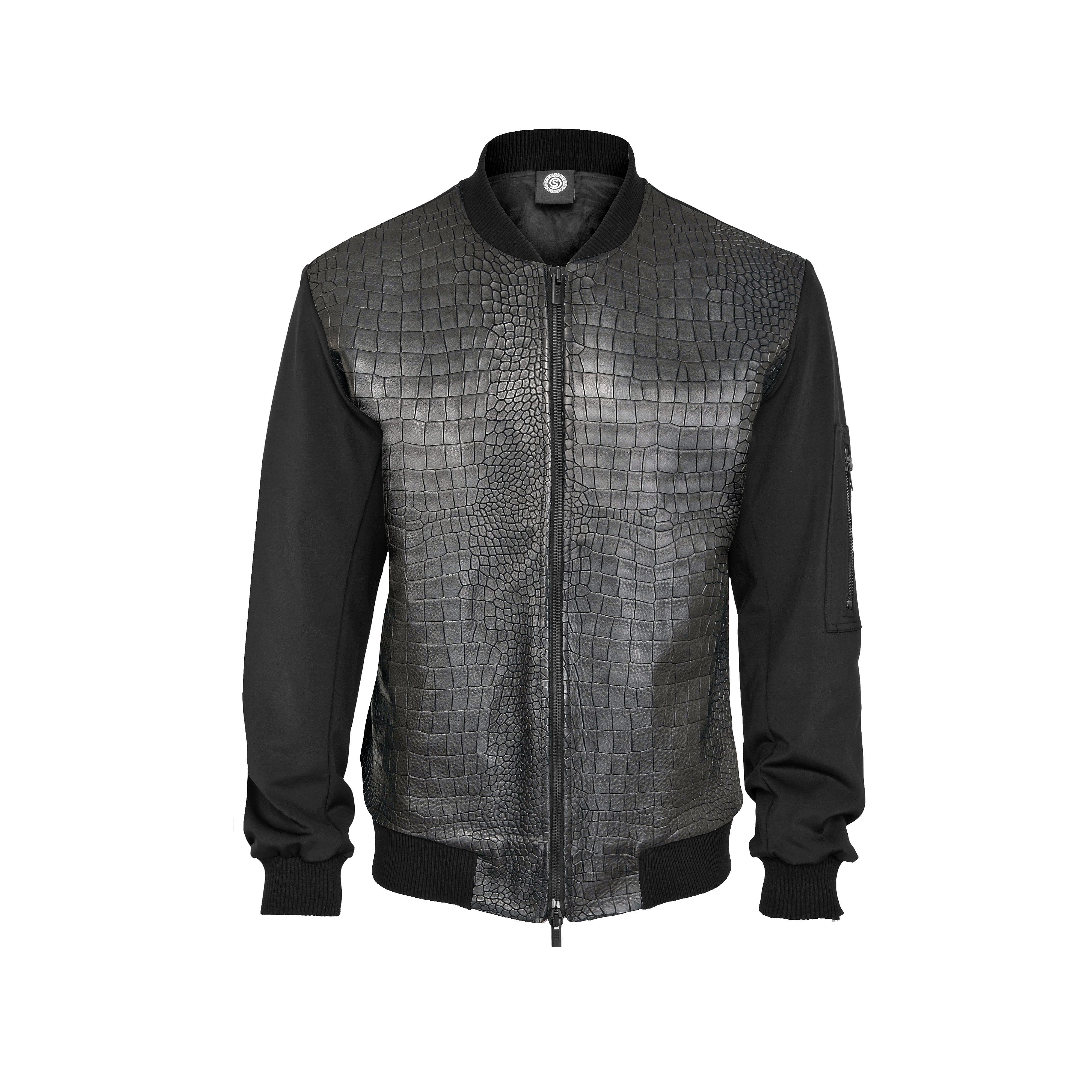 SSD-577 Croco Leather Jacket — beeld 1