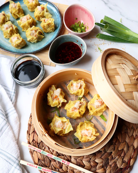 Siu Mai pork prawn dumplings Gramd Social food photography