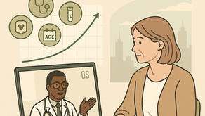 Telehealth doctor explains how health risk scores are calculated from blood pressure, cholesterol, age and smoking; personalised prevention, Australia.
