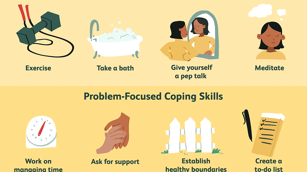 Coping skills for stress and uncomfortable emotions