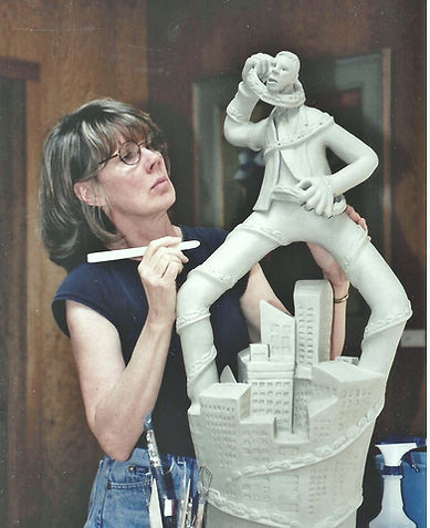 Janet and Traffic Man Sculpture (2).jpg