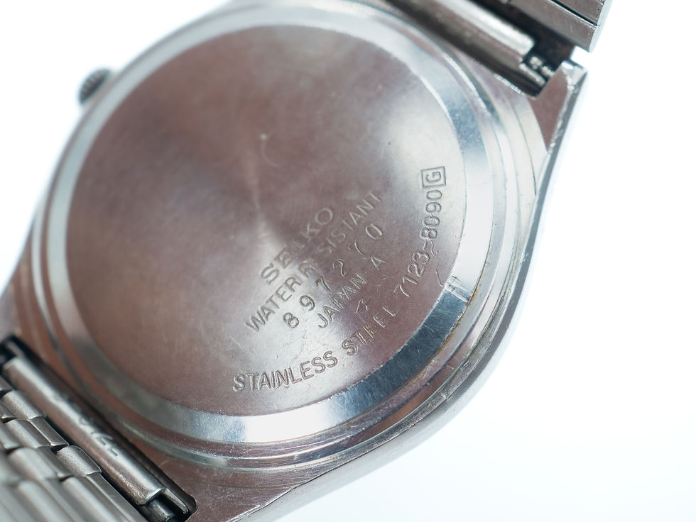 Thumbnail: Seiko Type II 7123-8090 Textured dial case back