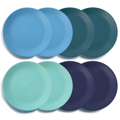 Everest UltraDurable Plates set of 8 Coastal US Acrylic
