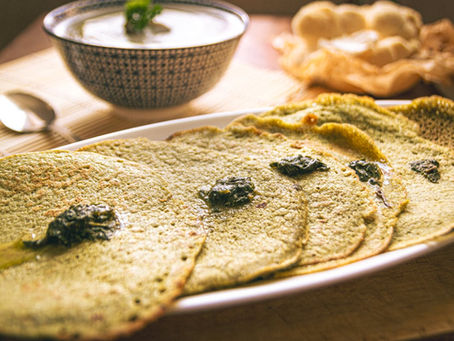 Tortillas à la farine de pois chiches