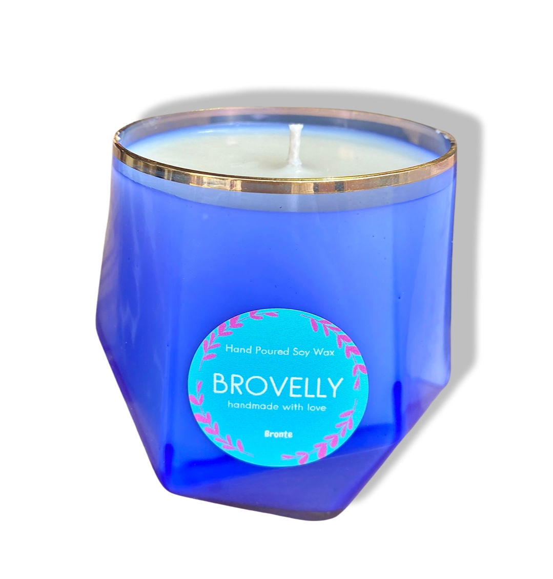 Purple Geo Candles