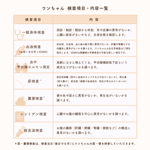 犬 健康診断 検査項目 内容一覧 血液検査 甲状腺ホルモン測定 糞尿検査 レントゲン エコー