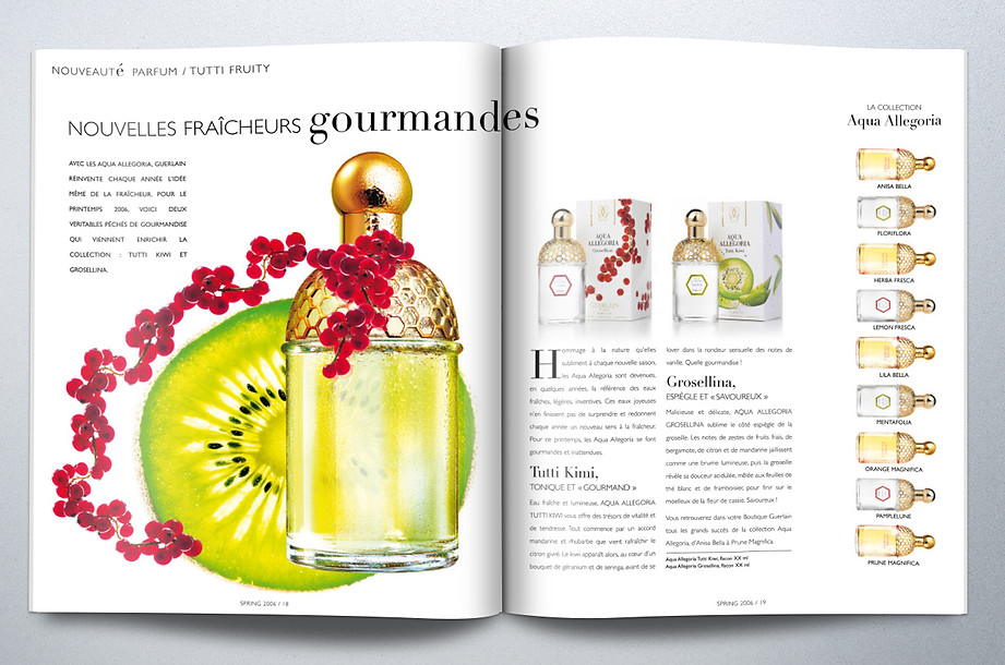 Marianne Guetté graphiste - Guerlain consumer mag