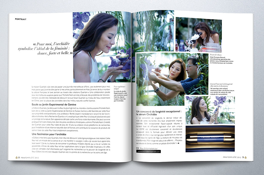 Marianne Guetté graphiste - Guerlain consumer mag