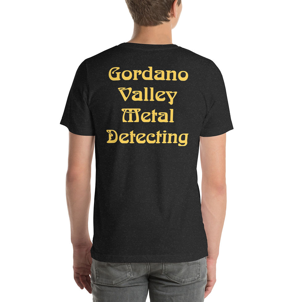 Thumbnail: GVMD Hammered Coin Unisex t-shirt - Metal Detecting Merch