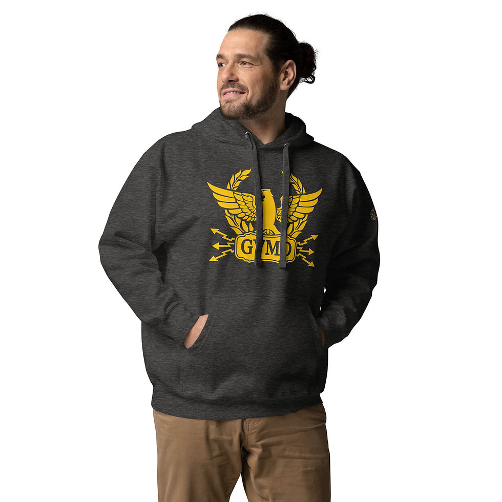 Thumbnail: GVMD Roman Imperial Eagle Logo Hoodie 2  - Metal Detecting Merch