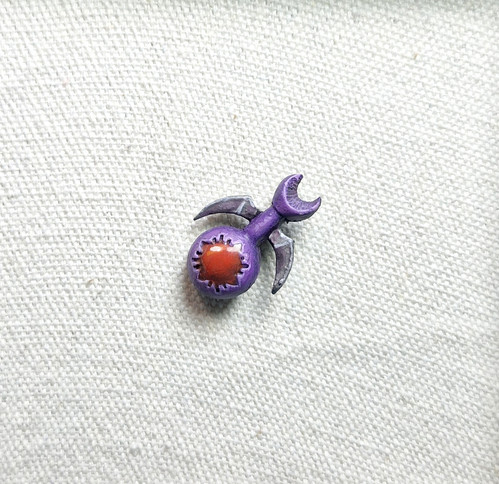 CROSIN 40Kパフ　韓国 Warhammer 40k Chaos God Handmade 3D Art Pins | Way of the Clay