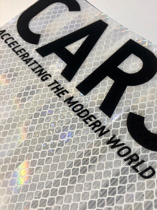 Print to holgraphic reflective vinyl