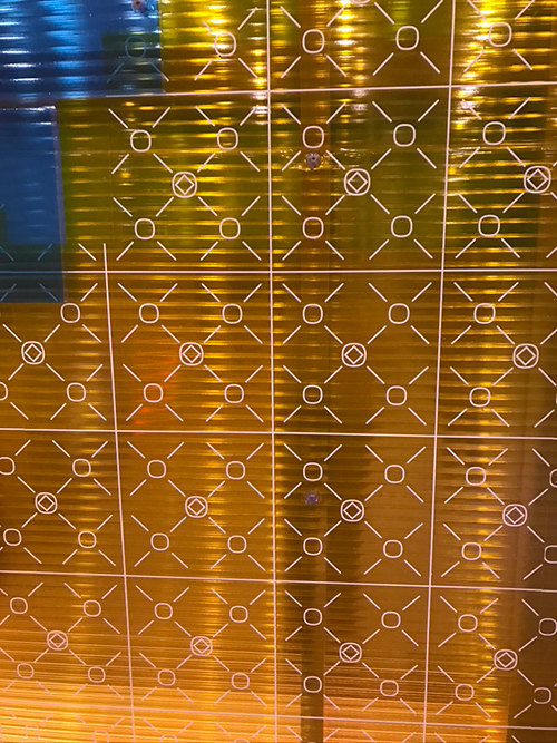 Print to ploycarb panelling