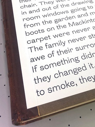 Print onto antique book