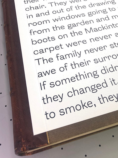 Print onto antique book