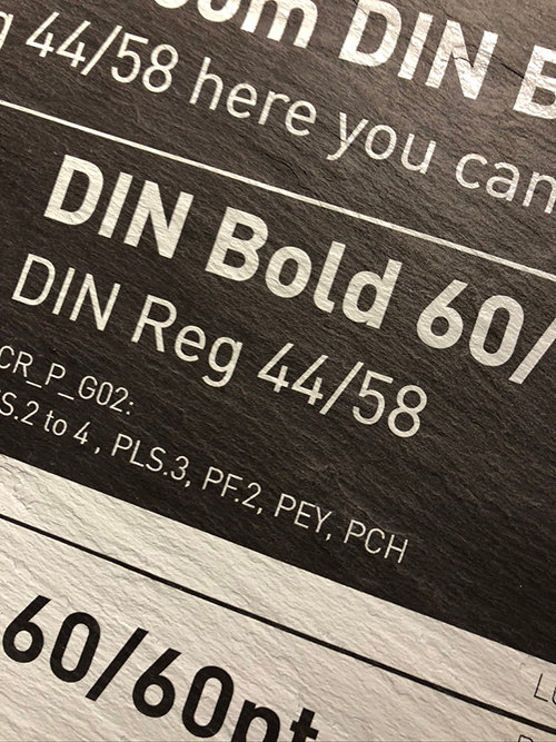Print onto slate