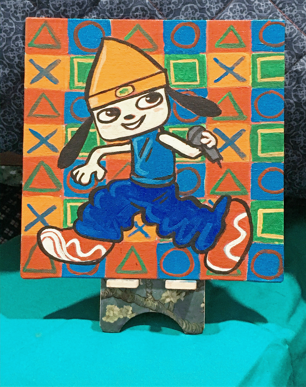 "You Gotta Believe!"-Parappa the Rapper Painting