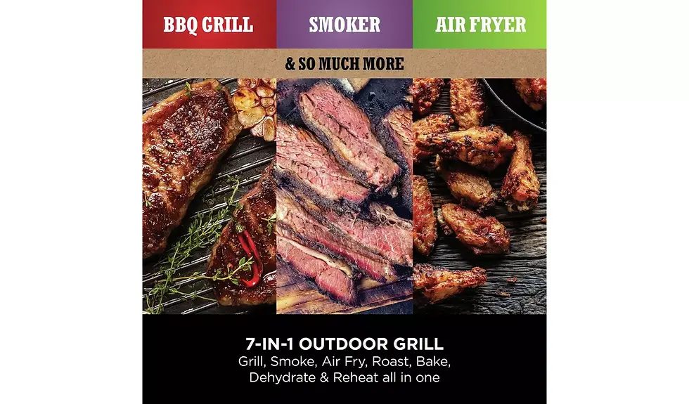 Thumbnail: Ninja Woodfire Electric BBQ Grill & Smoker with Cover - Grey