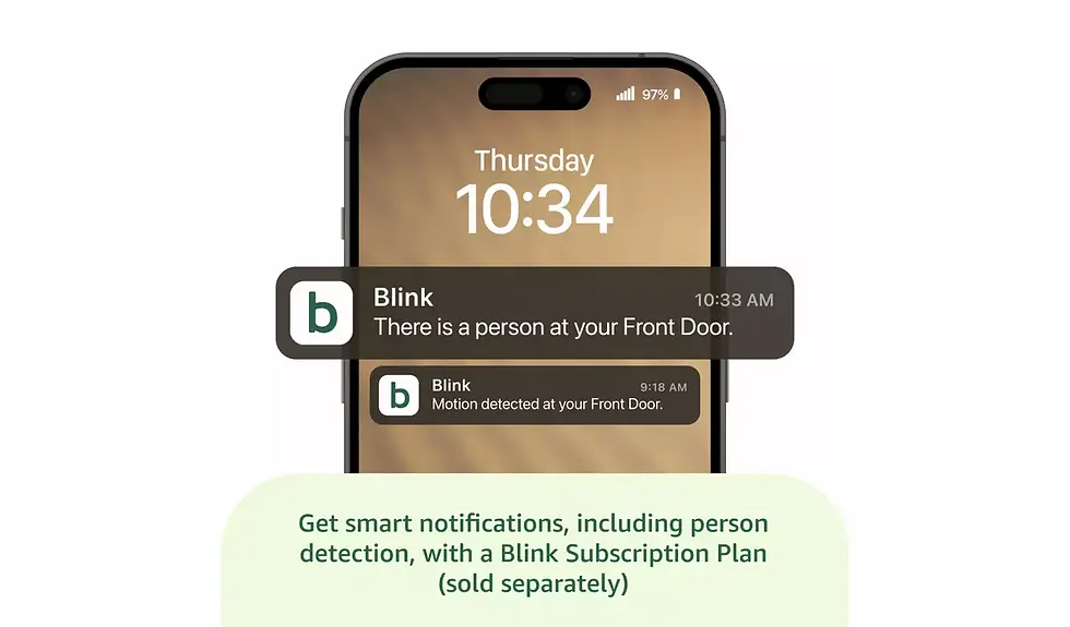 Thumbnail: Blink 2nd Gen Battery Video Doorbell White + Sync Module