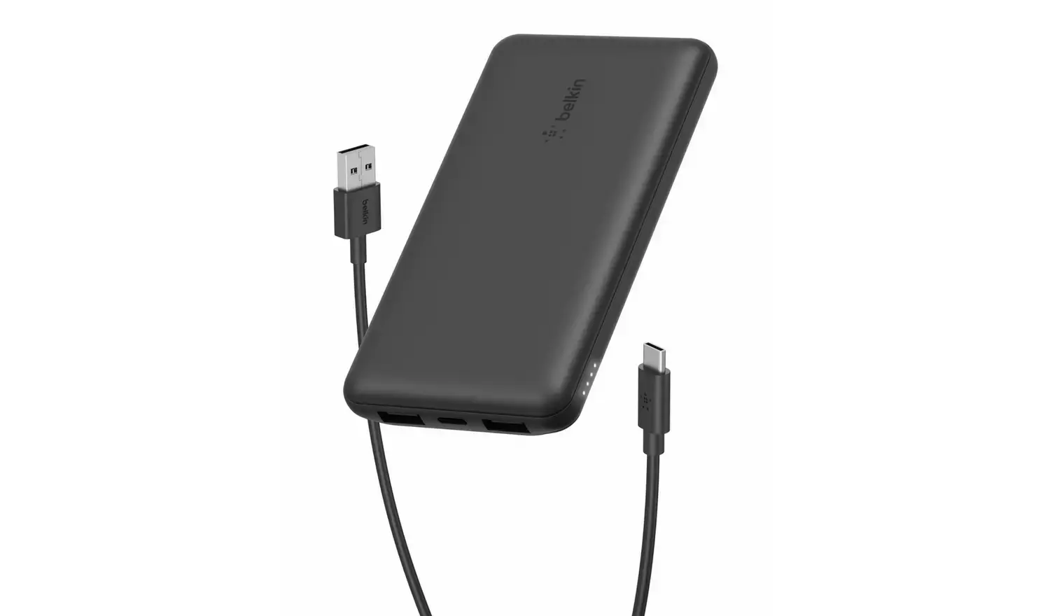 Belkin 15W 10000mAh Portable Power Bank with USB-C Cable - Black