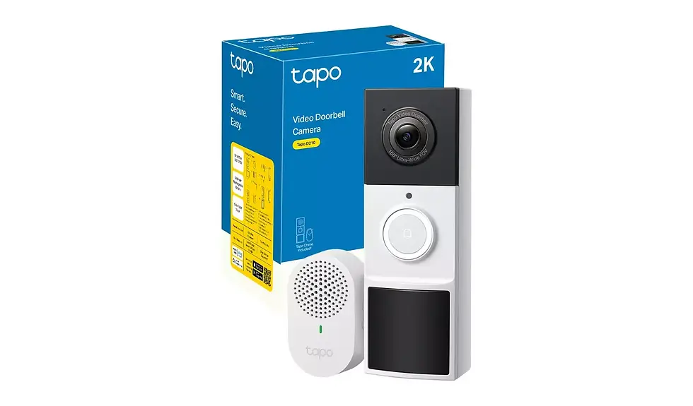 Thumbnail: Tapo D210 2K 3MP Video Doorbell with Chime