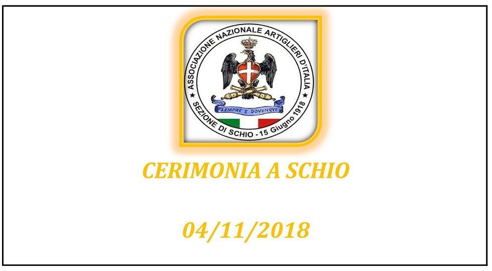 CERIMONIA A SCHIO
