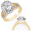 Thumbnail: 1.62 CT Oval Diamond Halo Ring | LR-149
