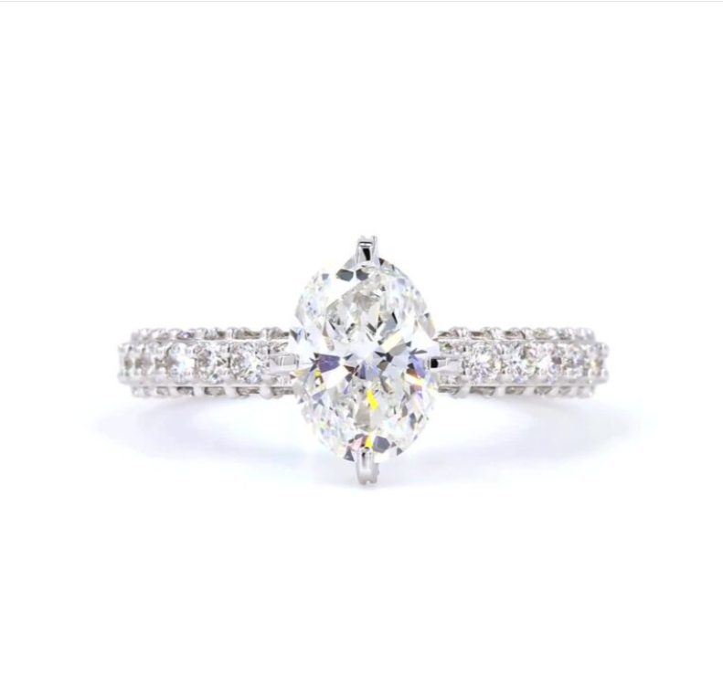 1.50 CT Oval Diamond Halo Ring | LR-340 Oval (XA501478)