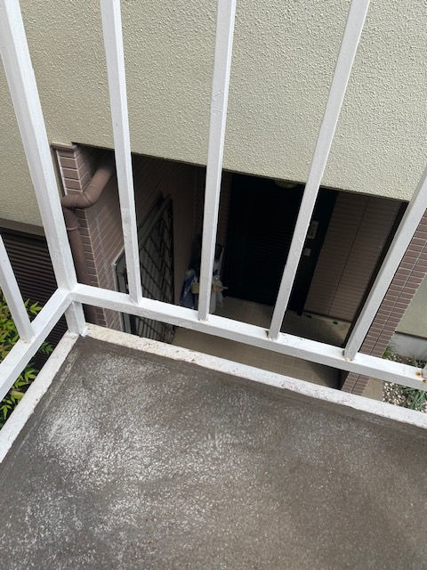 スチール手摺り修理