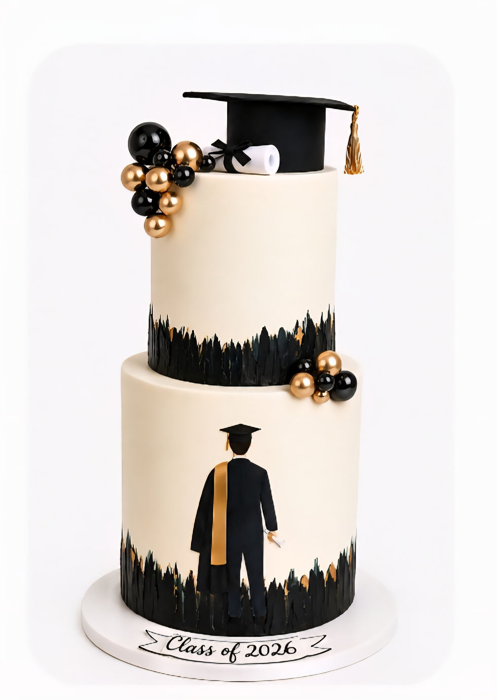 Thumbnail: Customizable Boy Graduate Cake
