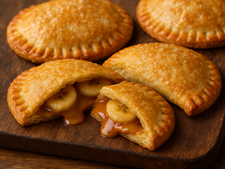 sweet pockets of buttery pastry meeting ripe banana and gooey dulce de leche in these irresistible hand pies.