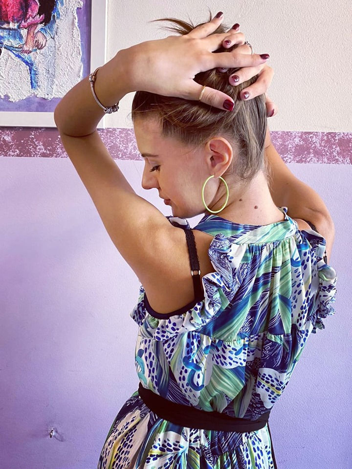 Miniatura: Vestito raso floreale