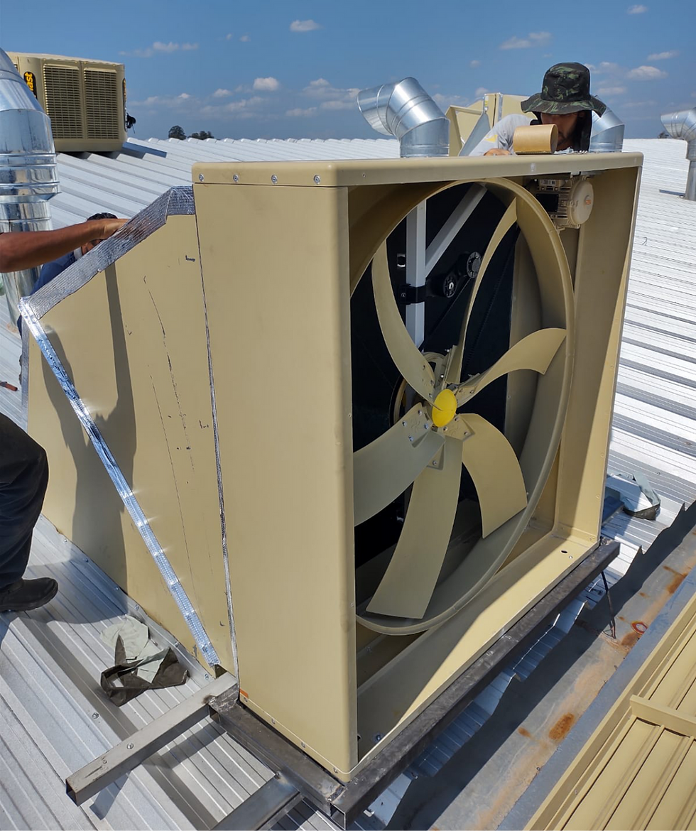 Instalação Exaustor Rotoplast 140