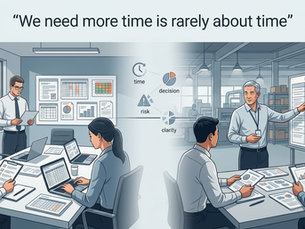 “We need more time” is rarely about time