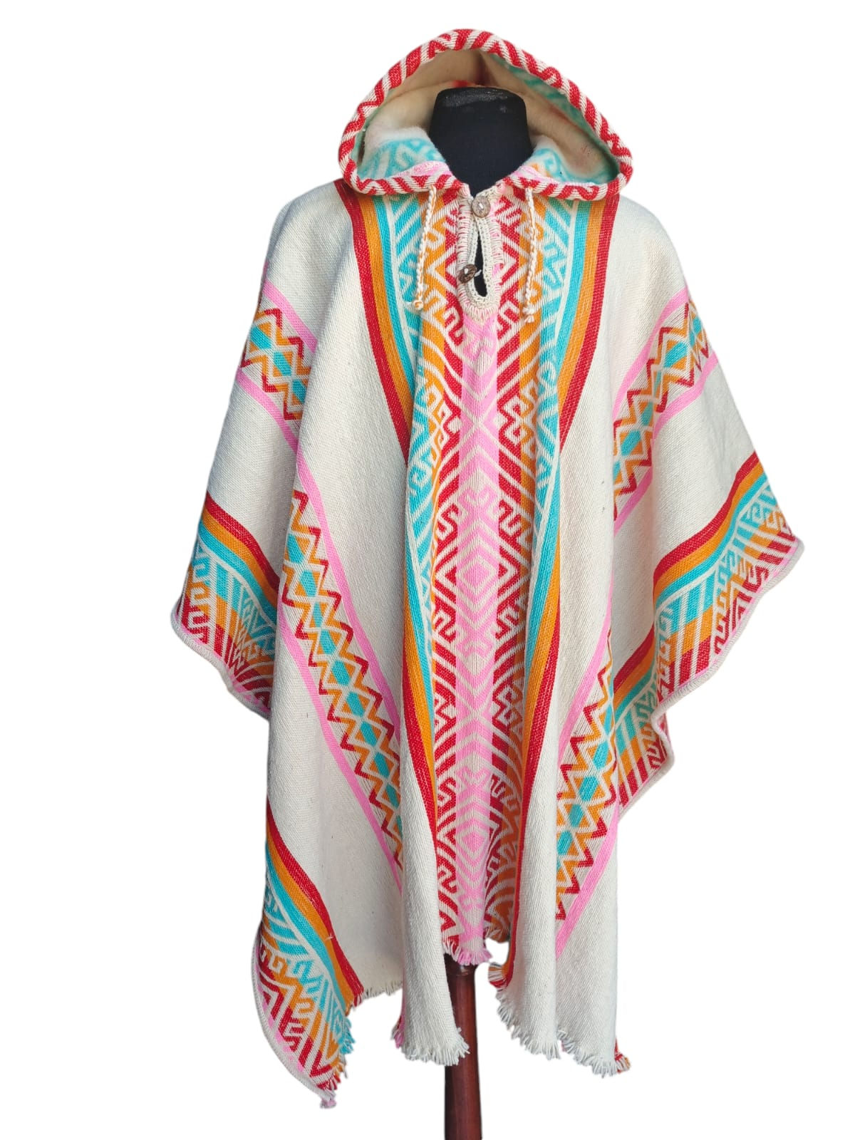 100 % sheep wool poncho