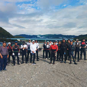 令和7年 産卵場造成・防鳥糸張り