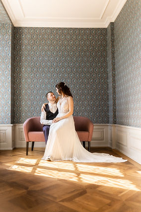 Romantisches Portrait im Musterzimmer Schloss Rued