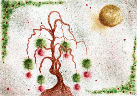 Green & Red Christmas Tree artwork