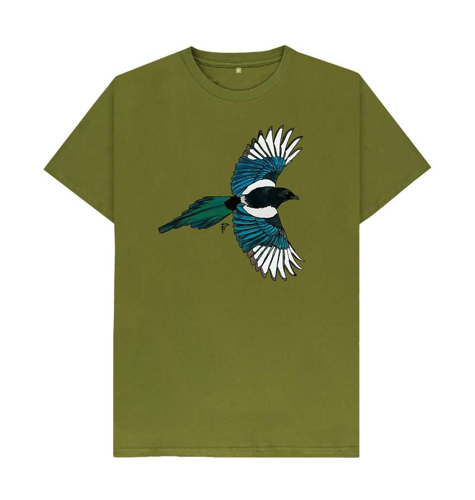 Thumbnail: Magpie men's organic  t shirt