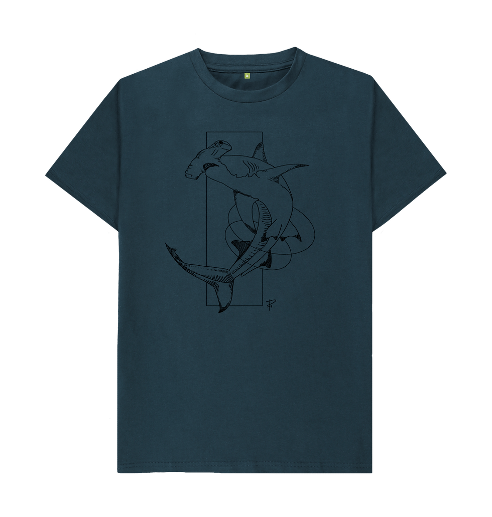 Thumbnail: Men's Hammerhead Shark organic cotton t shirt