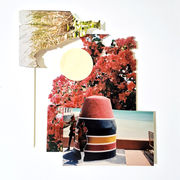 East of West, Multi-layered photography collage, 23x23cm, 2026, 210€