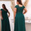 Thumbnail: DEBBY ∣ QS ∣ Long bottle green dress plus size