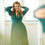 Thumbnail: PERINE ∣ Long-sleeved bottle green dress