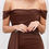 Thumbnail: ELISABETH ∣ Long, close-fitting chocolate dress