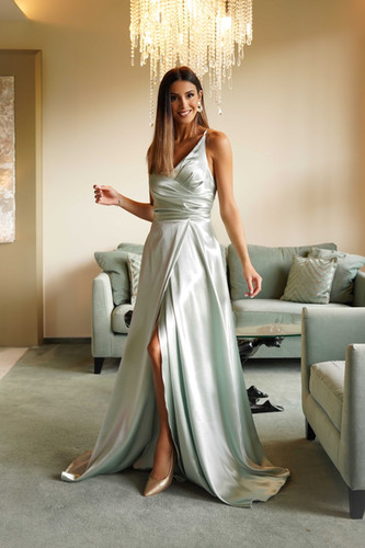 Le Ciel Bleu Satin Dress LE CIEL BLEU Vis Wool Satin Slip Dress Le Ciel Bleu Satin Dress LE CIEL BLEU Vis Wool Satin Slip Dress