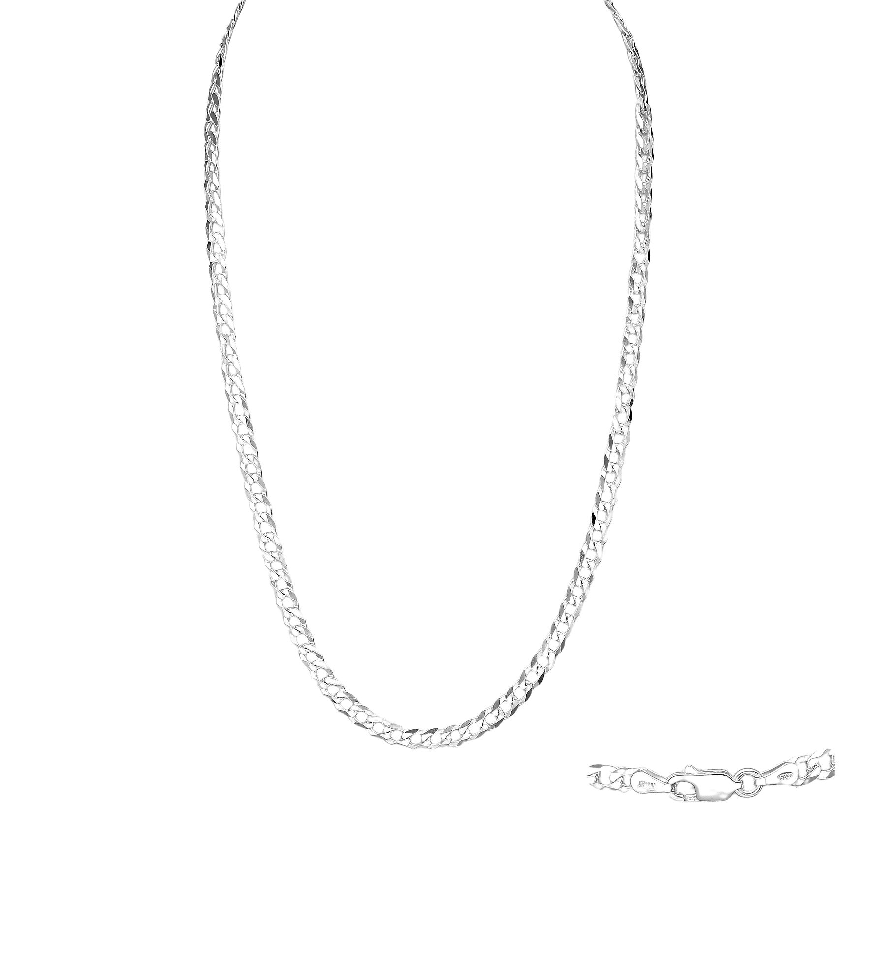 Men's Chain (4 mm) #20 .925 Solid Italian Silver
