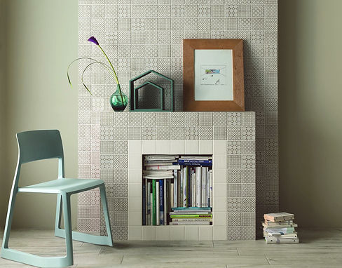 Tile Fireplace Surrounding