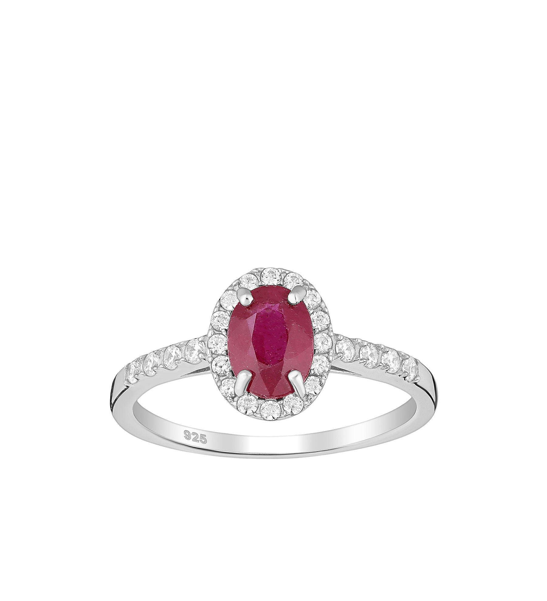 Women ring #308 SILVER .925 - Ruby