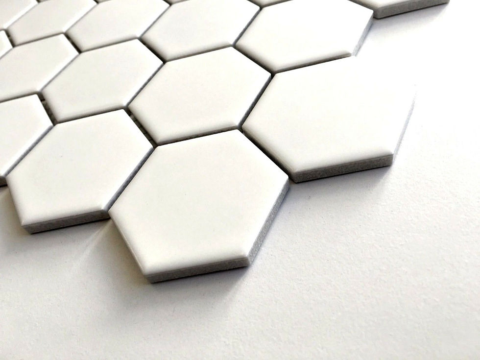 Thumbnail: Hexagon Porcelain Mosaic Floor