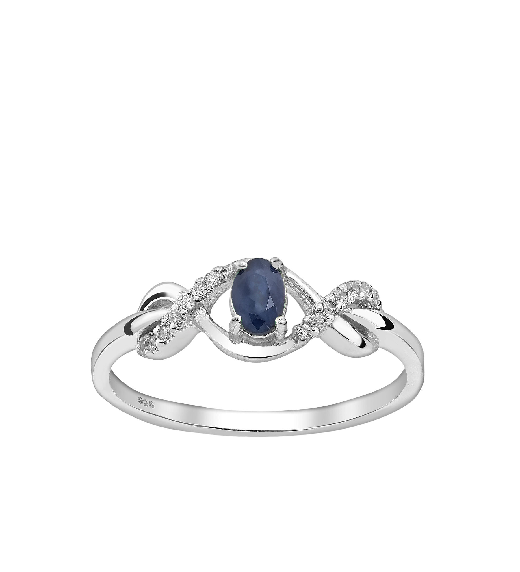 Women ring #209 SILVER .925 - Blue Sapphire